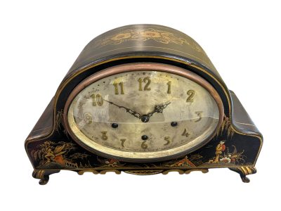 Wonderful Chinoiserie Decorated Westminster Chime Mantel Clock Mantel Clock Antique Clocks 10