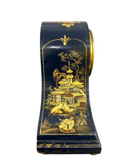 Fantastic Ansonia Coalport Blue Chinoiserie Hat Shaped Mantel Clock Mantel Clock Antique Clocks 12