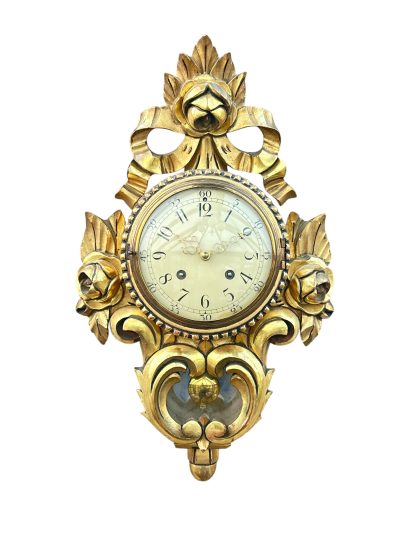 Stunning Swedish Cartel Gresso case Wall Clock – ca1930 Wall Clock Antique Clocks 7