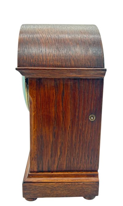 Charming Arched Top Oak case Mantel Clock – ca1900 Mantel Clock Antique Clocks 16