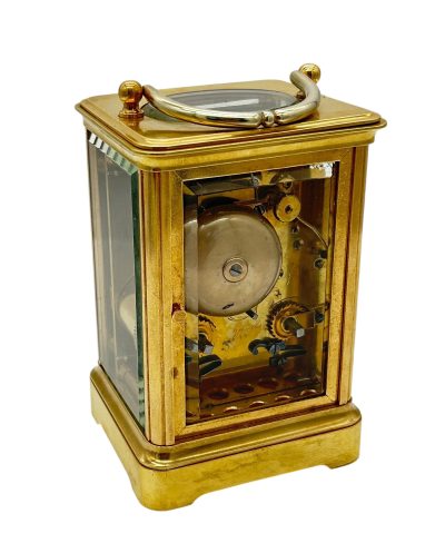 Exquisite Antique French Bell striking Carriage Clock – 8-Day Carriage Clock C1880 carriage clock Antique Clocks 7