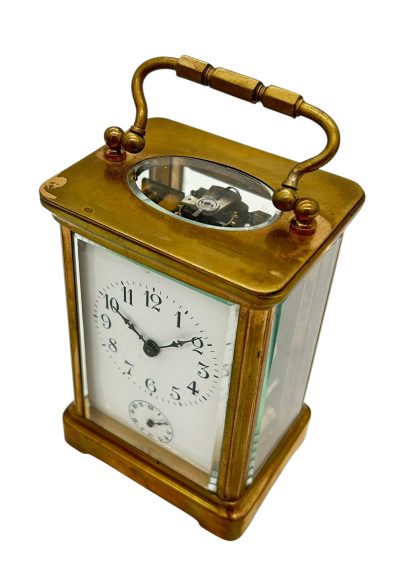 Fabulous Antique French H & H Alarm Carriage clock – ca1890 carriage clock Antique Clocks 12