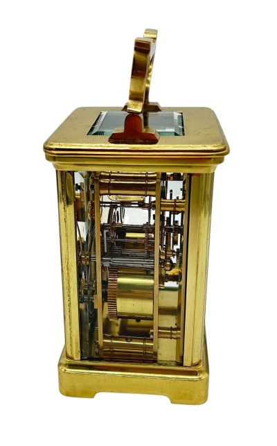 Outstanding Antique French Gong striking Carriage clock – ca1890 carriage clock Antique Clocks 11