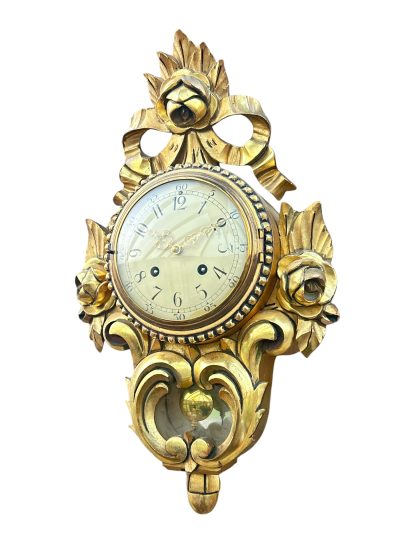 Stunning Swedish Cartel Gresso case Wall Clock – ca1930 Wall Clock Antique Clocks 5