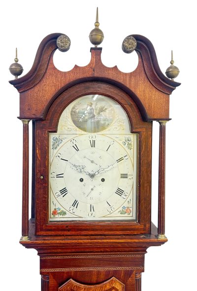 Fabulous Antique English “Huntsleat” Oak case Longcase clock – 8 day – 1820 Georgian longcase clock Antique Clocks 10