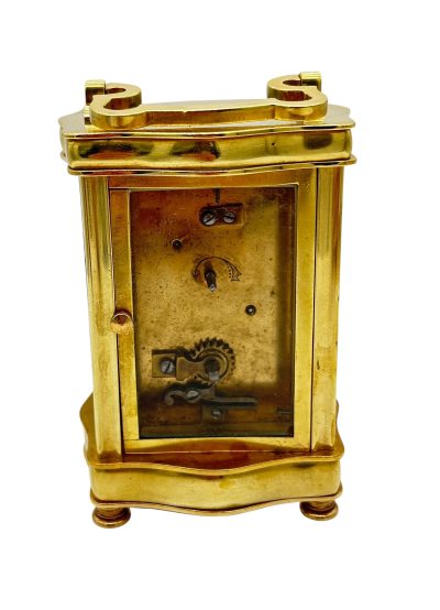 Fantastic French Antique Serpentine case Carriage Clock – 8-Day Carriage Clock C1900 carriage clock Antique Clocks 13