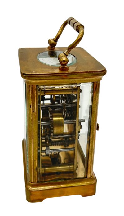 Fabulous Antique French H & H Alarm Carriage clock – ca1890 carriage clock Antique Clocks 8