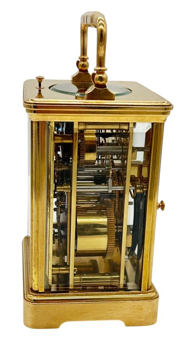 Fantastic Antique French Leppe Repeater Carriage Clock – 8-Day Carriage Clock C1890 carriage clock Antique Clocks 14