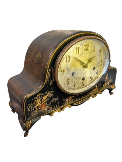 Wonderful Chinoiserie Decorated Westminster Chime Mantel Clock Mantel Clock Antique Clocks 13