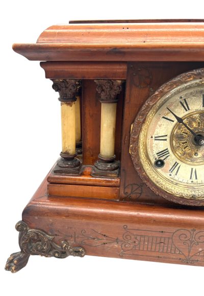 Lovely Seth Thomas Mantel Clock – 8 Day gong striking Clock Mantel Clock Antique Clocks 10