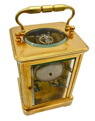 Exquisite Antique French Bell striking Carriage clock – ca1880 - Image 5