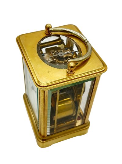 Exquisite Antique French Bell striking Carriage Clock – 8-Day Carriage Clock C1880 carriage clock Antique Clocks 4