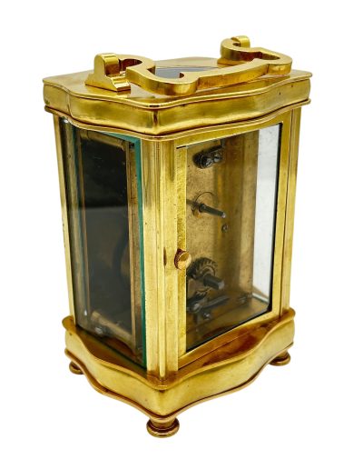 Fantastic French Antique Serpentine case Carriage Clock – 8-Day Carriage Clock C1900 carriage clock Antique Clocks 5