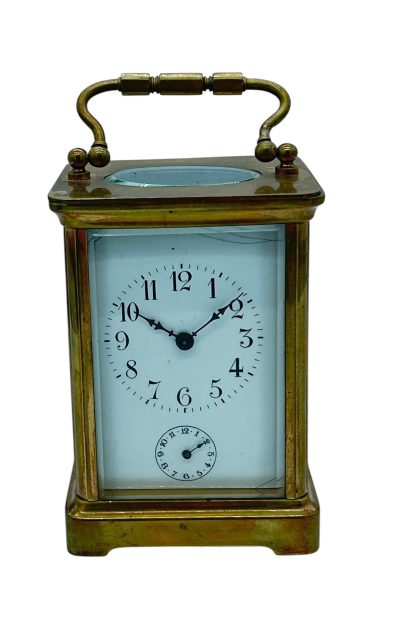 Fabulous Antique French H & H Alarm Carriage clock – ca1890 carriage clock Antique Clocks 4