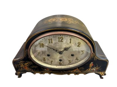 Wonderful Chinoiserie Decorated Westminster Chime Mantel Clock Mantel Clock Antique Clocks 9