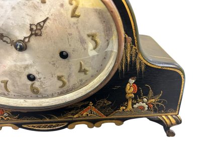 Wonderful Chinoiserie Decorated Westminster Chime Mantel Clock Mantel Clock Antique Clocks 4