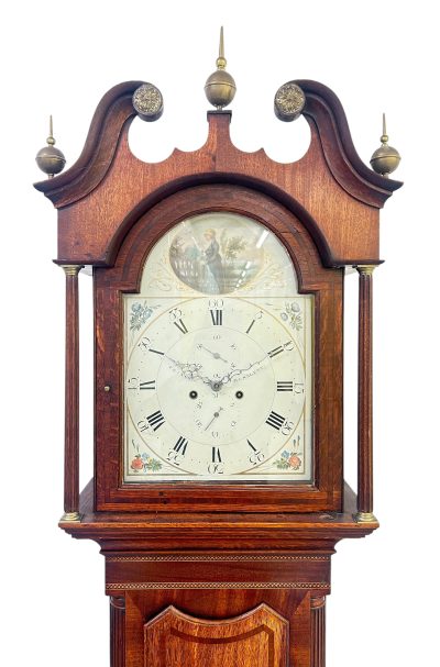 Fabulous Antique English “Huntsleat” Oak case Longcase clock – 8 day – 1820 Georgian longcase clock Antique Clocks 3