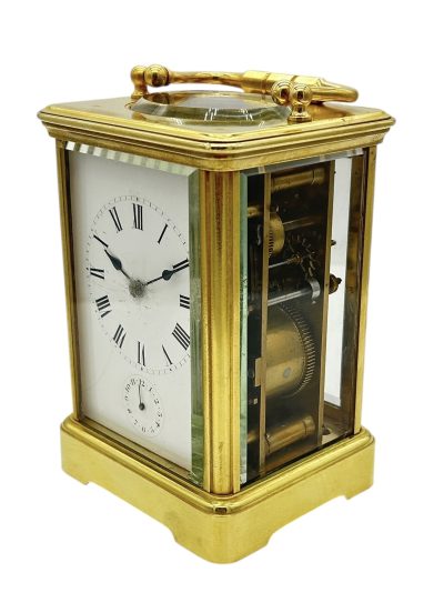 Incredible Antique French Gong striking Carriage Clock – 8-Day Carriage Clock C1880 carriage clock Antique Clocks 4