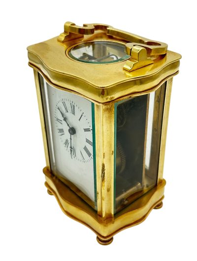 Fantastic French Antique Serpentine case Carriage Clock – 8-Day Carriage Clock C1900 carriage clock Antique Clocks 6