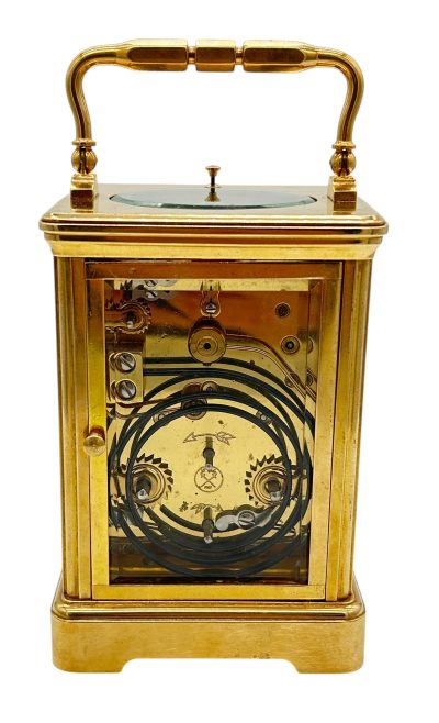 Fantastic Antique French Leppe Repeater Carriage Clock – 8-Day Carriage Clock C1890 carriage clock Antique Clocks 7