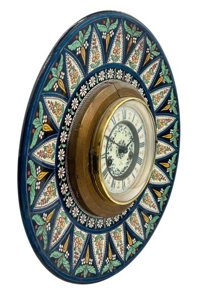 Vintage Kitsch HAC Morrocan Plate wall clock Wall Clock Antique Clocks 6