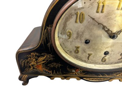 Wonderful Chinoiserie Decorated Westminster Chime Mantel Clock Mantel Clock Antique Clocks 5