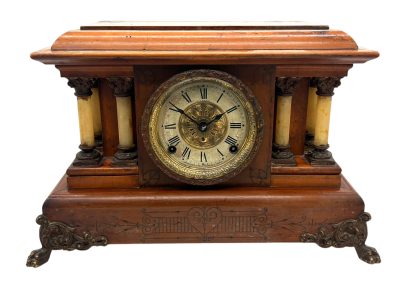 Lovely Seth Thomas Mantel Clock – 8 Day gong striking Clock Mantel Clock Antique Clocks 8