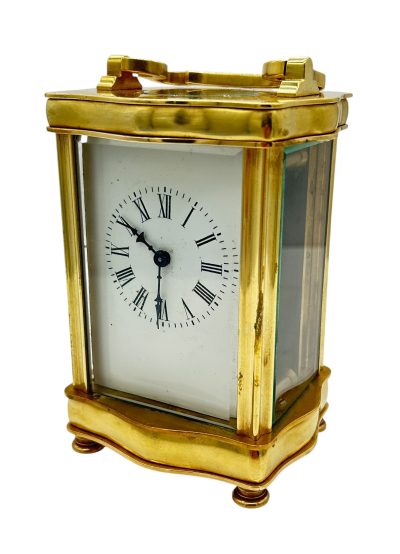 Fantastic French Antique Serpentine case Carriage Clock – 8-Day Carriage Clock C1900 carriage clock Antique Clocks 7