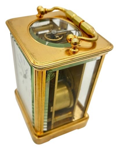 Exquisite Antique French Bell striking Carriage clock – ca1880 - Image 8