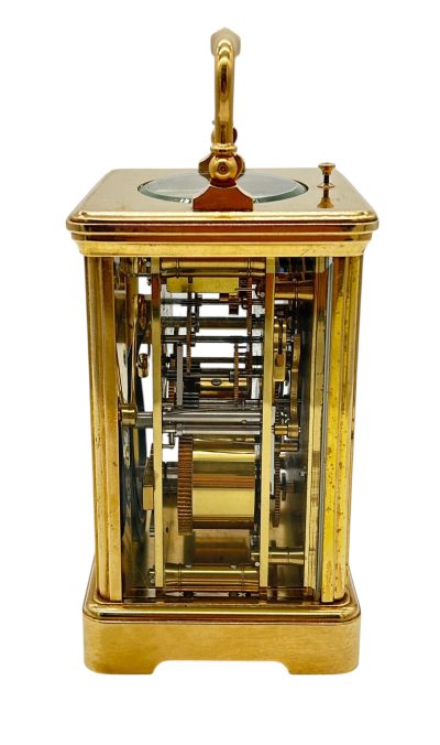 Fantastic Antique French Leppe Repeater Carriage Clock – 8-Day Carriage Clock C1890 carriage clock Antique Clocks 4