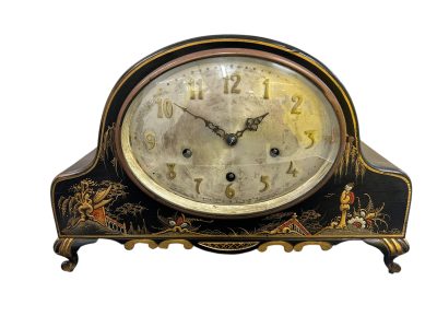 Wonderful Chinoiserie Decorated Westminster Chime Mantel Clock Mantel Clock Antique Clocks 3