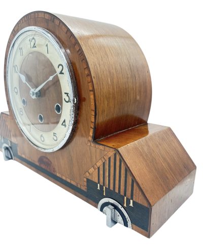 Exquisite Art Deco Musical Double Chime Mantel Clock – ca1920 Mantel Clock Antique Clocks 5