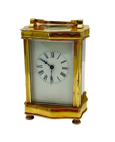 Fantastic French Antique Serpentine case Carriage Clock – 8-Day Carriage Clock C1900 carriage clock Antique Clocks 3