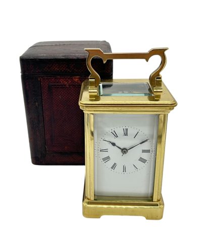 Outstanding Antique French Gong striking Carriage clock – ca1890 carriage clock Antique Clocks 3