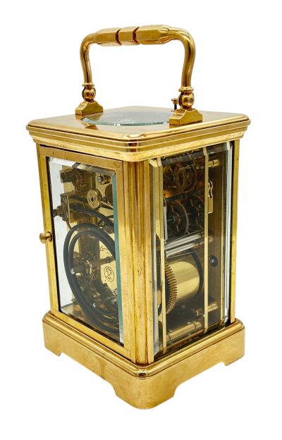 Fantastic Antique French Leppe Repeater Carriage Clock – 8-Day Carriage Clock C1890 carriage clock Antique Clocks 8