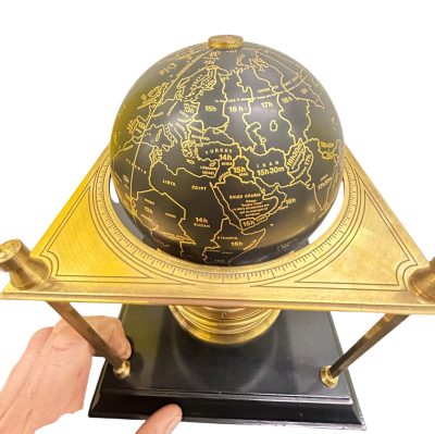 Franklin Mint Collector’s Edition Royal Geographical Society World Clock Mantel Clock Antique Clocks 16