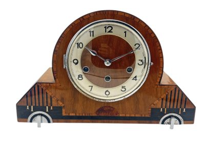 Exquisite Art Deco Musical Double Chime Mantel Clock – ca1920 Mantel Clock Antique Clocks 3