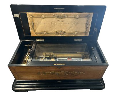 Antique Swiss Rosewood case Forlissimo mechanical Music box swiss music box Antique Musical Instruments 7