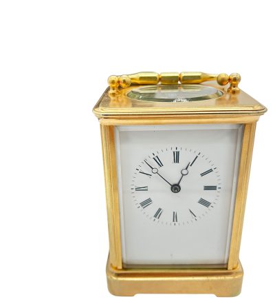 Exquisite Antique French Bell striking Carriage clock – ca1880 - Image 12