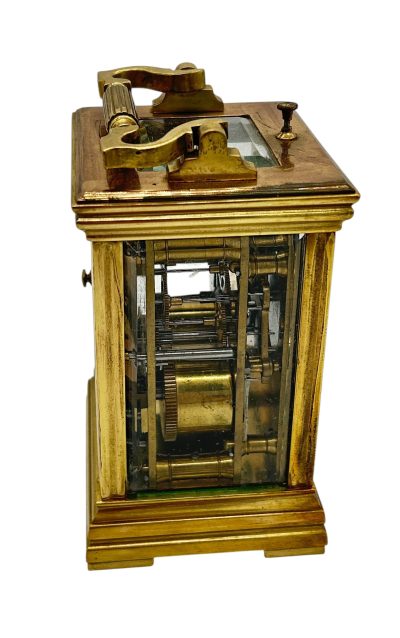 Wonderful Antique French Repeater Gong striking Carriage clock – ca1880 carriage clock Antique Clocks 9