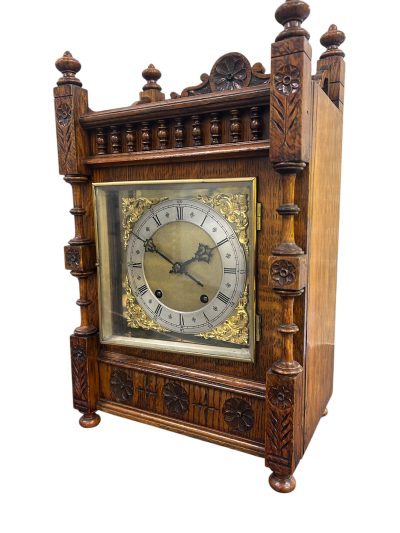 Fabulous Arts & Crafts Mahogany Mantel Clock – ca 1890 Mantel Clock Antique Clocks 13