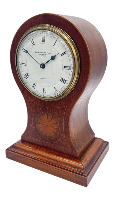 Lovely Mahogany Ballon Shape Mantel Clock – ca1900 French mantel clock Antique Clocks 11