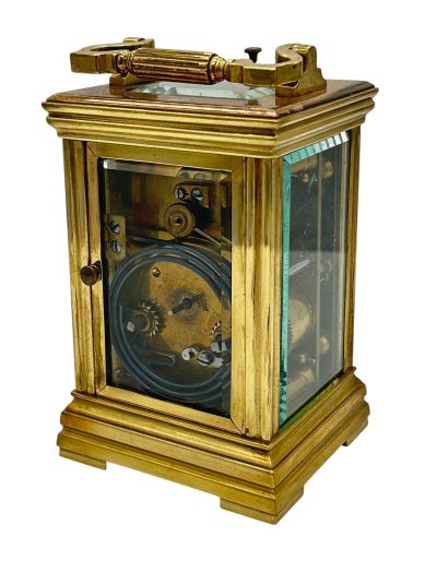 Wonderful Antique French Repeater Gong striking Carriage clock – ca1880 carriage clock Antique Clocks 10