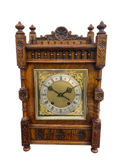 Fabulous Arts & Crafts Mahogany Mantel Clock – ca 1890 Mantel Clock Antique Clocks 10