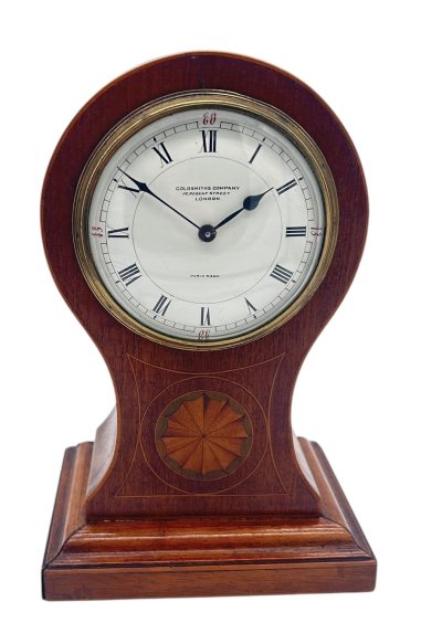 Lovely Mahogany Ballon Shape Mantel Clock – ca1900 French mantel clock Antique Clocks 3