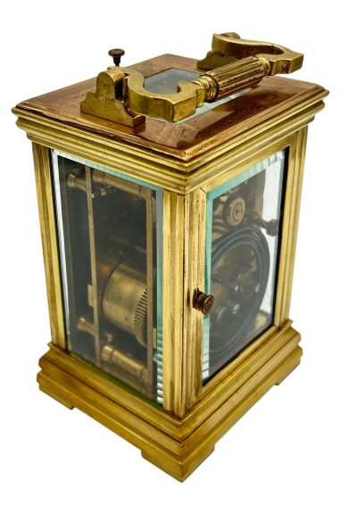 Wonderful Antique French Repeater Gong striking Carriage clock – ca1880 carriage clock Antique Clocks 13