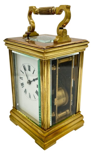 Wonderful Antique French Repeater Gong striking Carriage clock – ca1880 carriage clock Antique Clocks 5