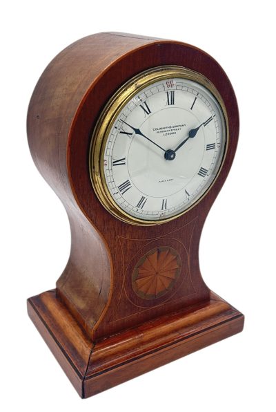 Lovely Mahogany Ballon Shape Mantel Clock – ca1900 French mantel clock Antique Clocks 10