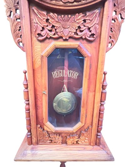 Wonderful American Ansonia Regulator Wall clock – ca1890 Regulator clock Antique Coffers 16