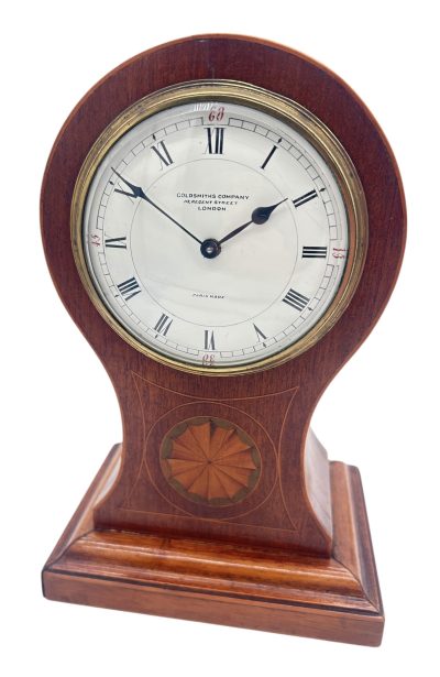 Lovely Mahogany Ballon Shape Mantel Clock – ca1900 French mantel clock Antique Clocks 4